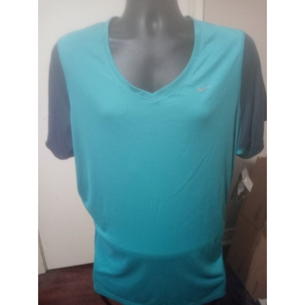 New Nike Women Dri-Fit Blue Nike Miler Running Cinched Shirt Size 2XL NWT